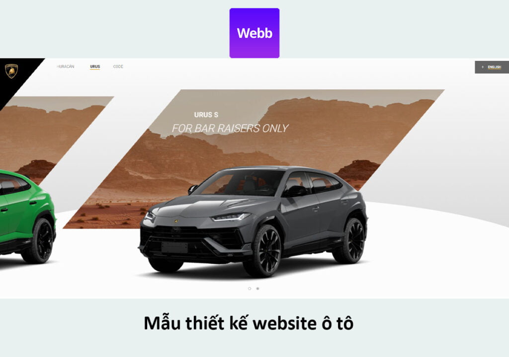 Mẫu Thiết kế website ô tô số 5