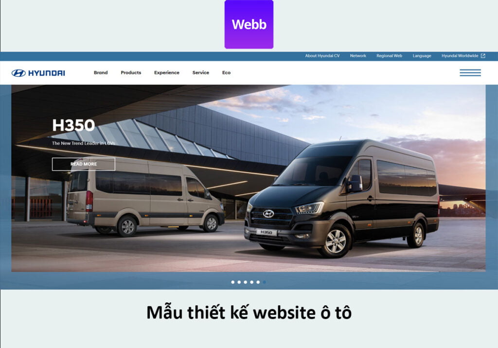 Mẫu Thiết kế website ô tô số 9
