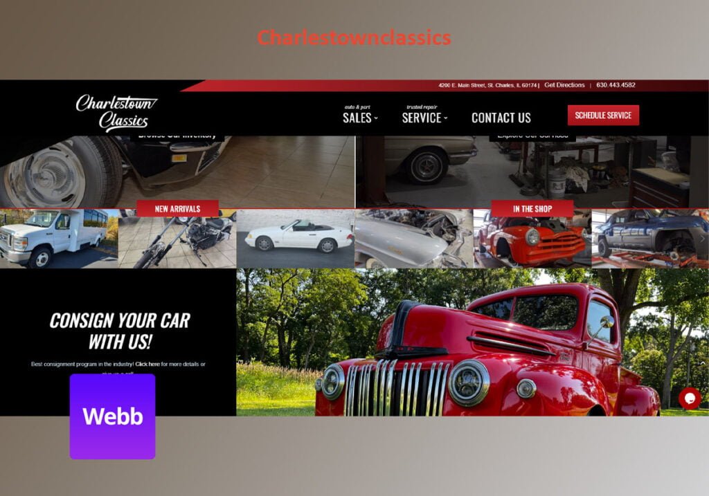 Mẫu thiết kế web Charlestownclassics