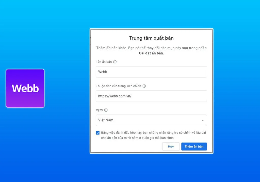 Tạo ấn bản mới Tạo ấn bản mới