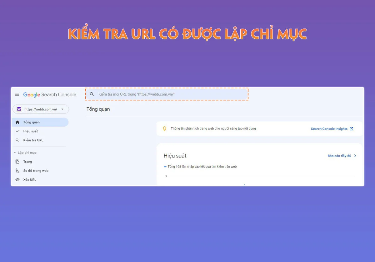 Kiểm tra một URL có được lập chỉ mục